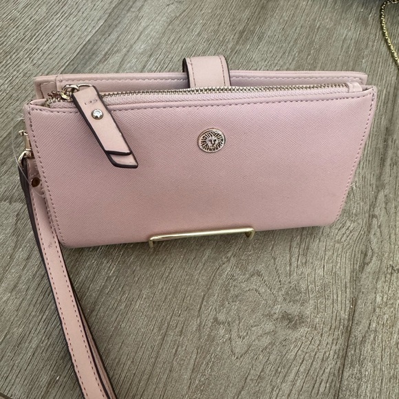 Anne Klein Handbags - Anne Klein pink phone wallet like new